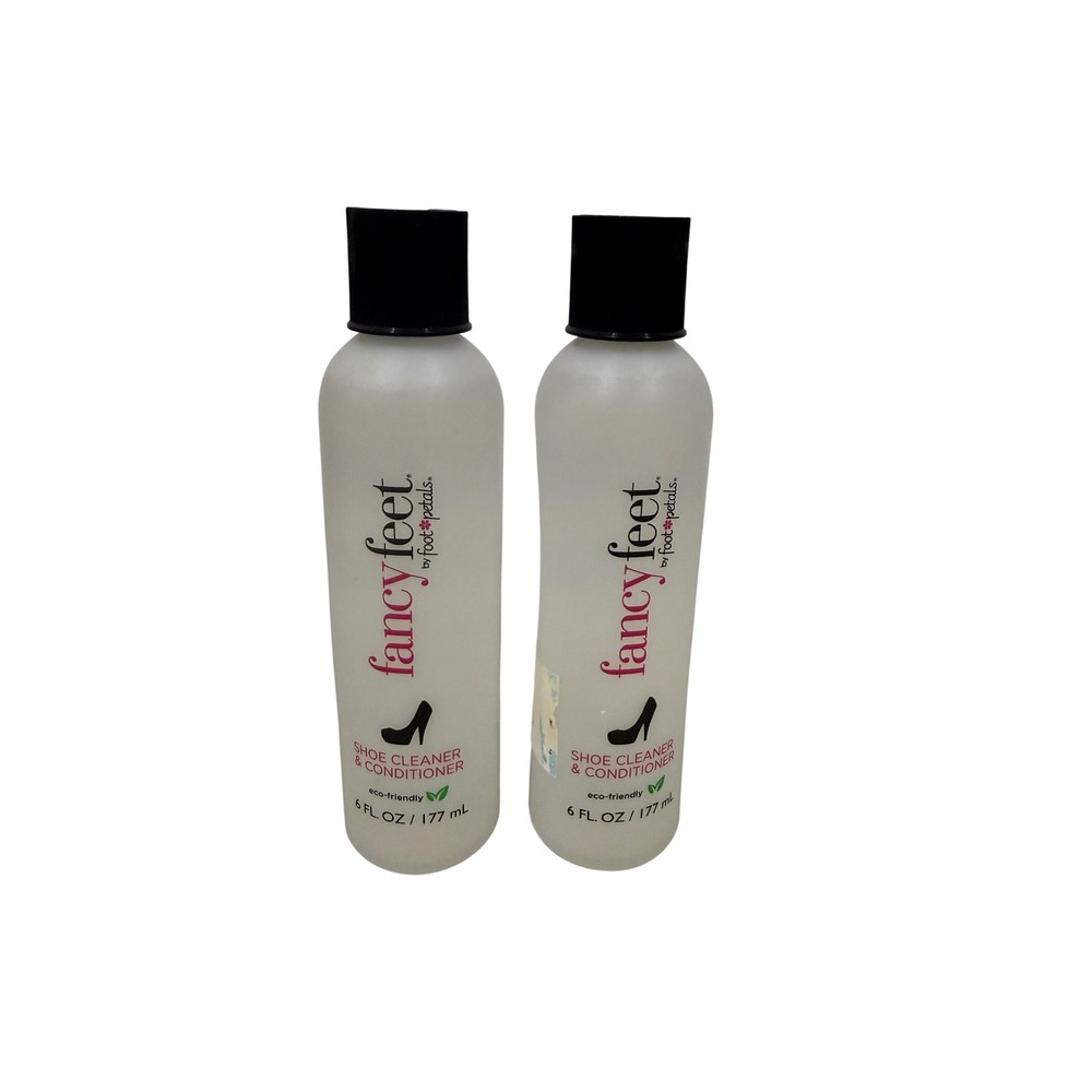 Fancy Feet by Foot Petals Shoe Cleaner & Conditioner 6oz 2 Pack Eco-Friendly New